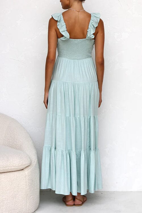 Odette Elegant Ruched Maxi Dress