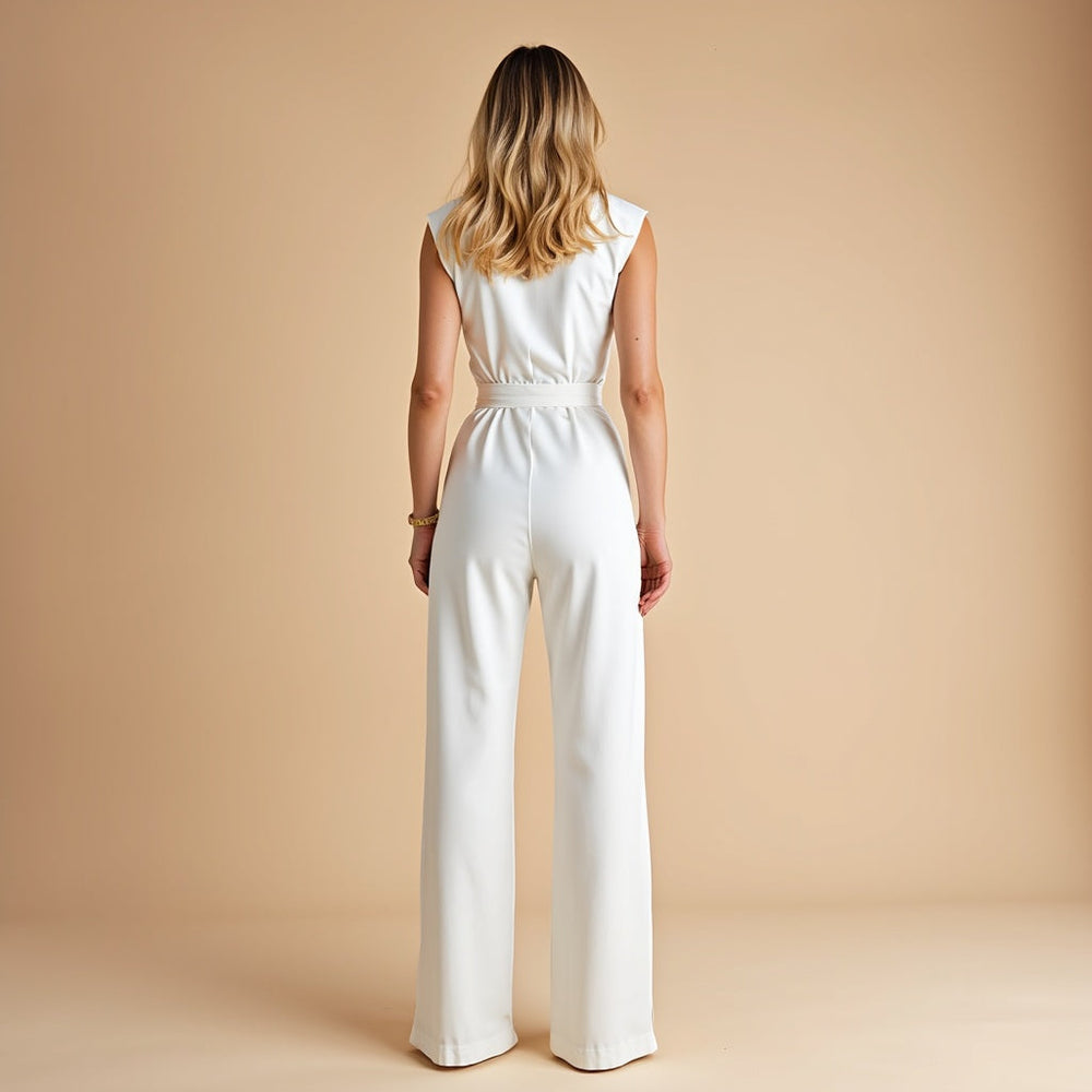 Aurelia Flowy Sleeveless Loose Fit Casual Jumpsuit