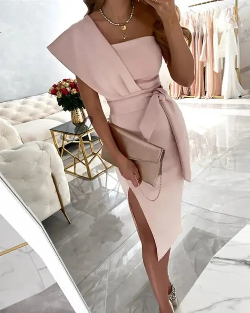 Alyssa Asymmetrical Evening Dress