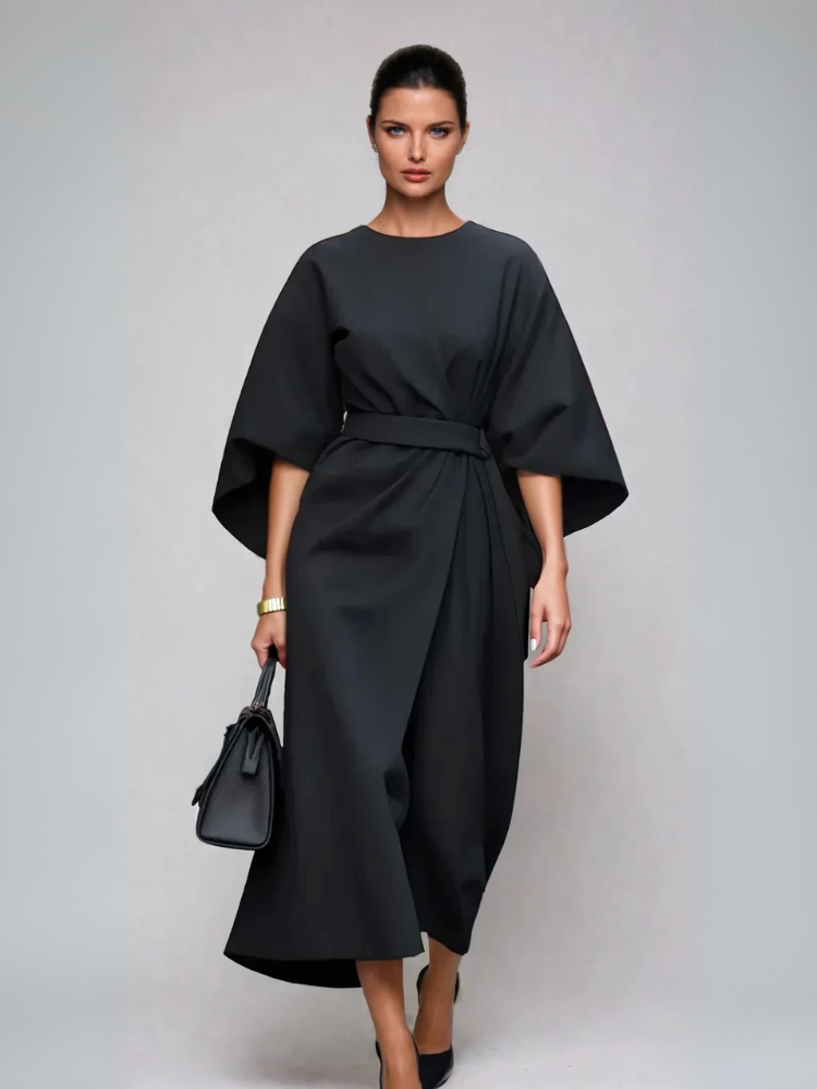 Ione Maxi Dress with Lantern Sleeves