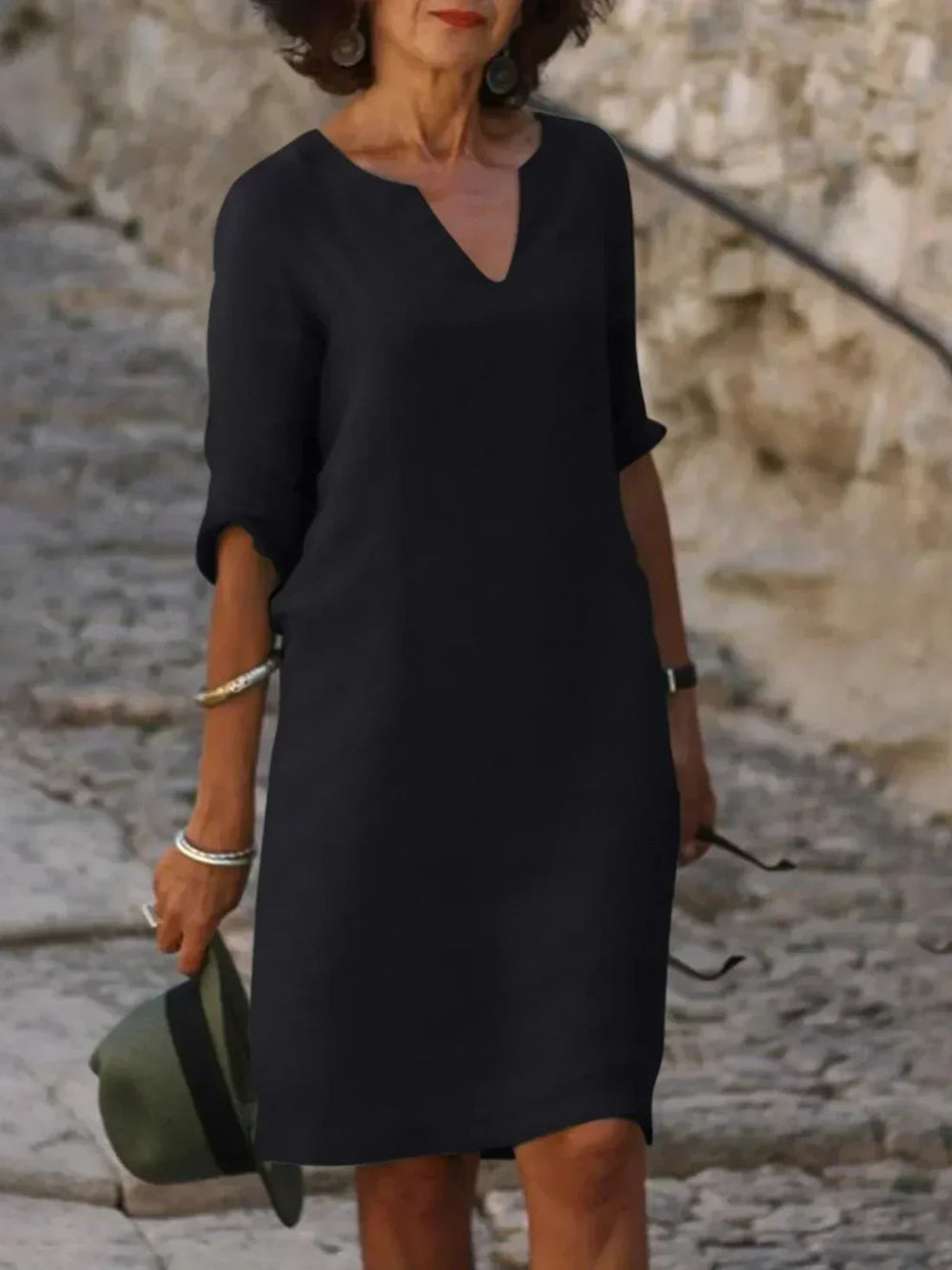 Josette Mini V-Neck Dress
