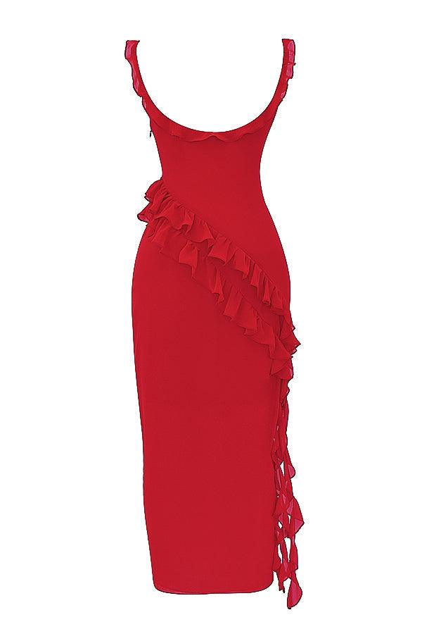 Venara High-Slit Dress
