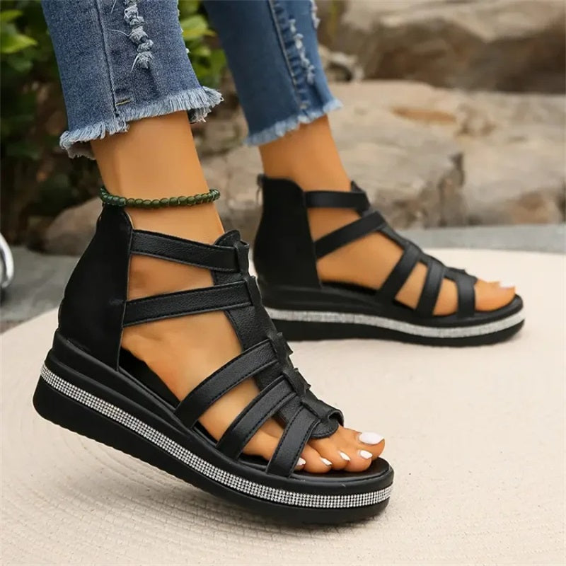Wedge Rhinestone Wedge Sandal