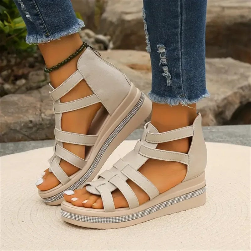 Wedge Rhinestone Wedge Sandal