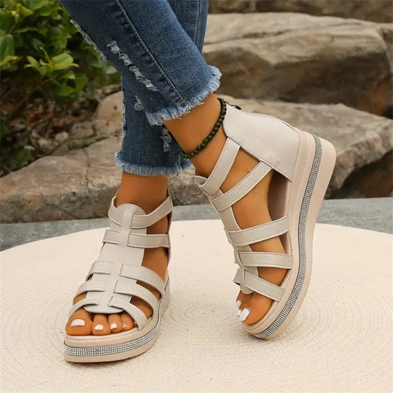 Wedge Rhinestone Wedge Sandal