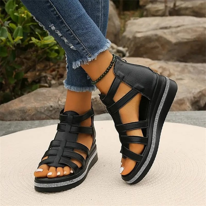Wedge Rhinestone Wedge Sandal