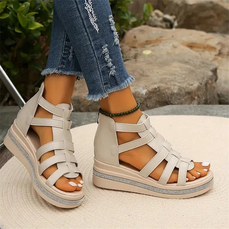 Wedge Rhinestone Wedge Sandal