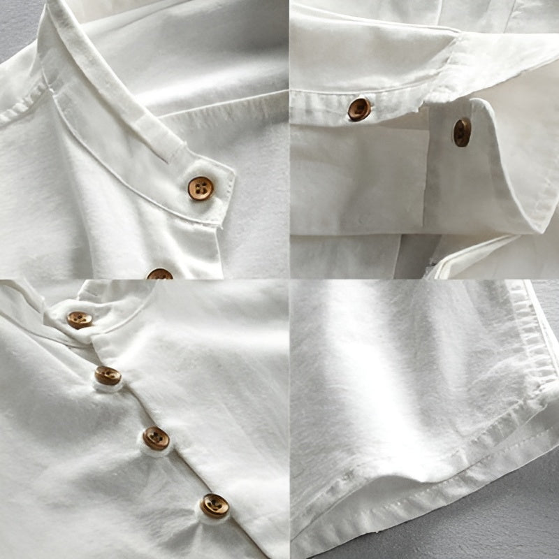Anders Japanese-Style Linen Blend Shirt