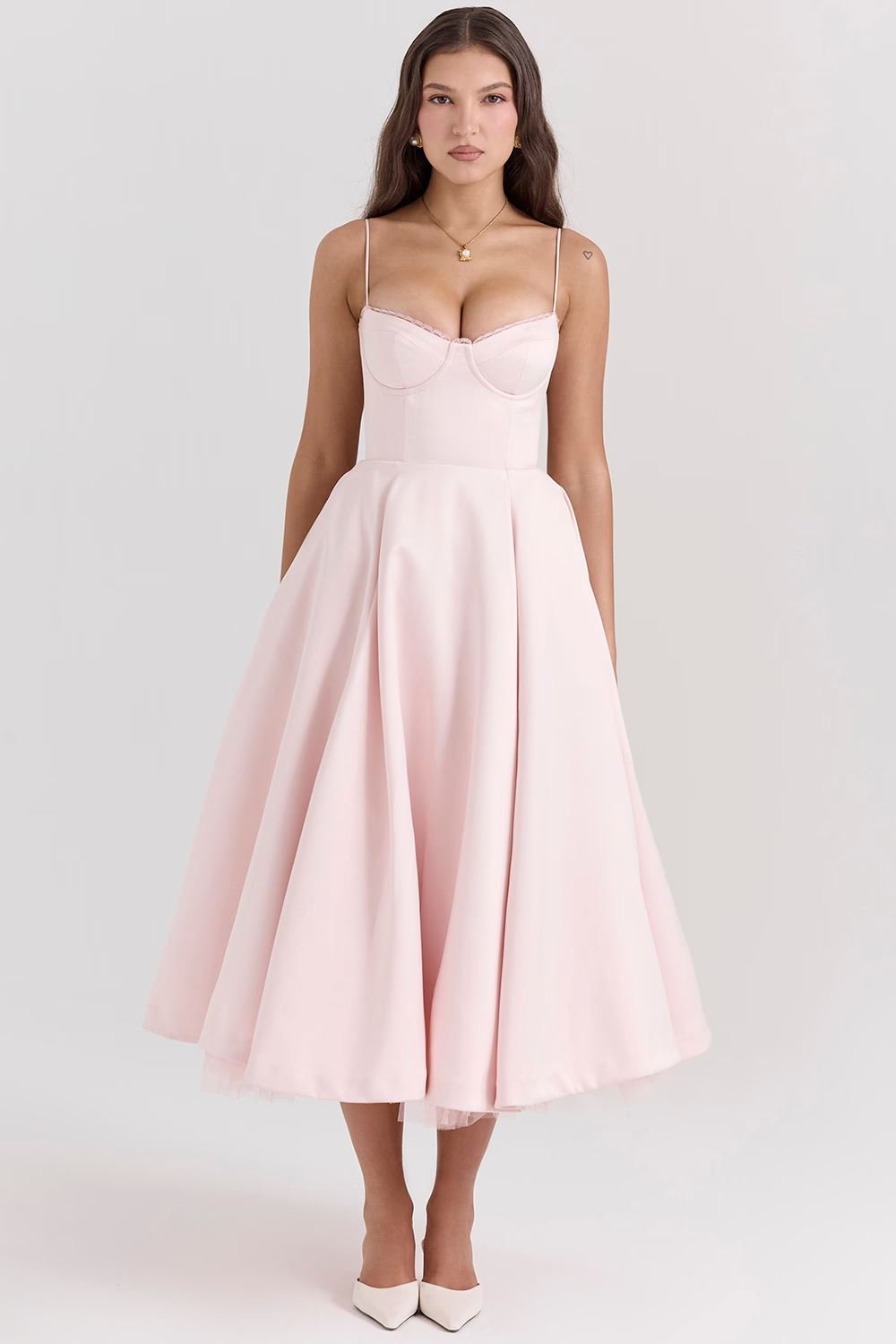 Oona Elegant Strap Midi Dress, Event Ready