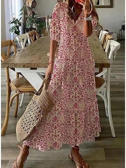 Anna | Boho V-Neck Dress