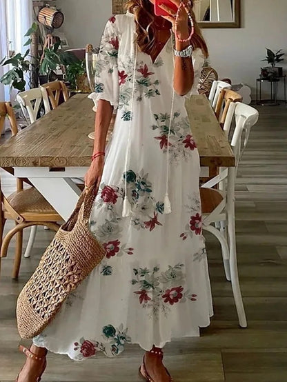 Anna | Boho V-Neck Dress