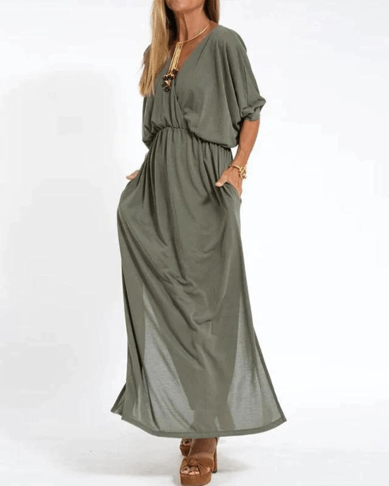 Fenetia Cozy Elegant Maxi Dress