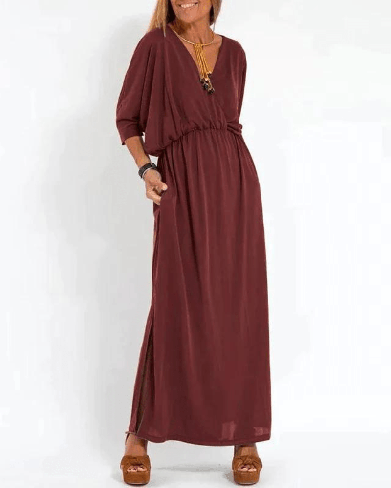 Fenetia Cozy Elegant Maxi Dress