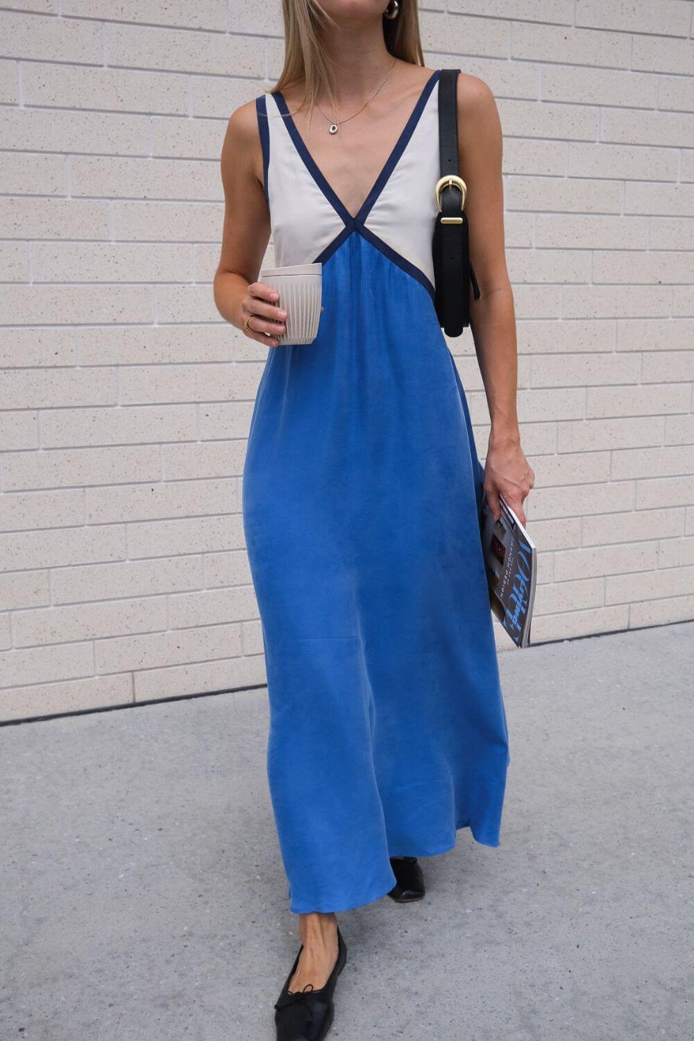 Annabelle Stretch Polyester Maxi Dress