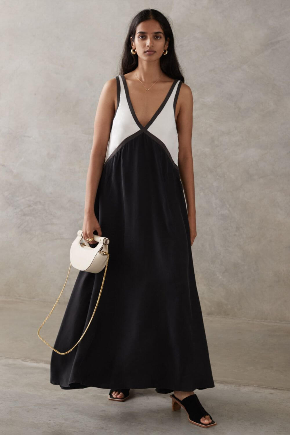 Annabelle Stretch Polyester Maxi Dress