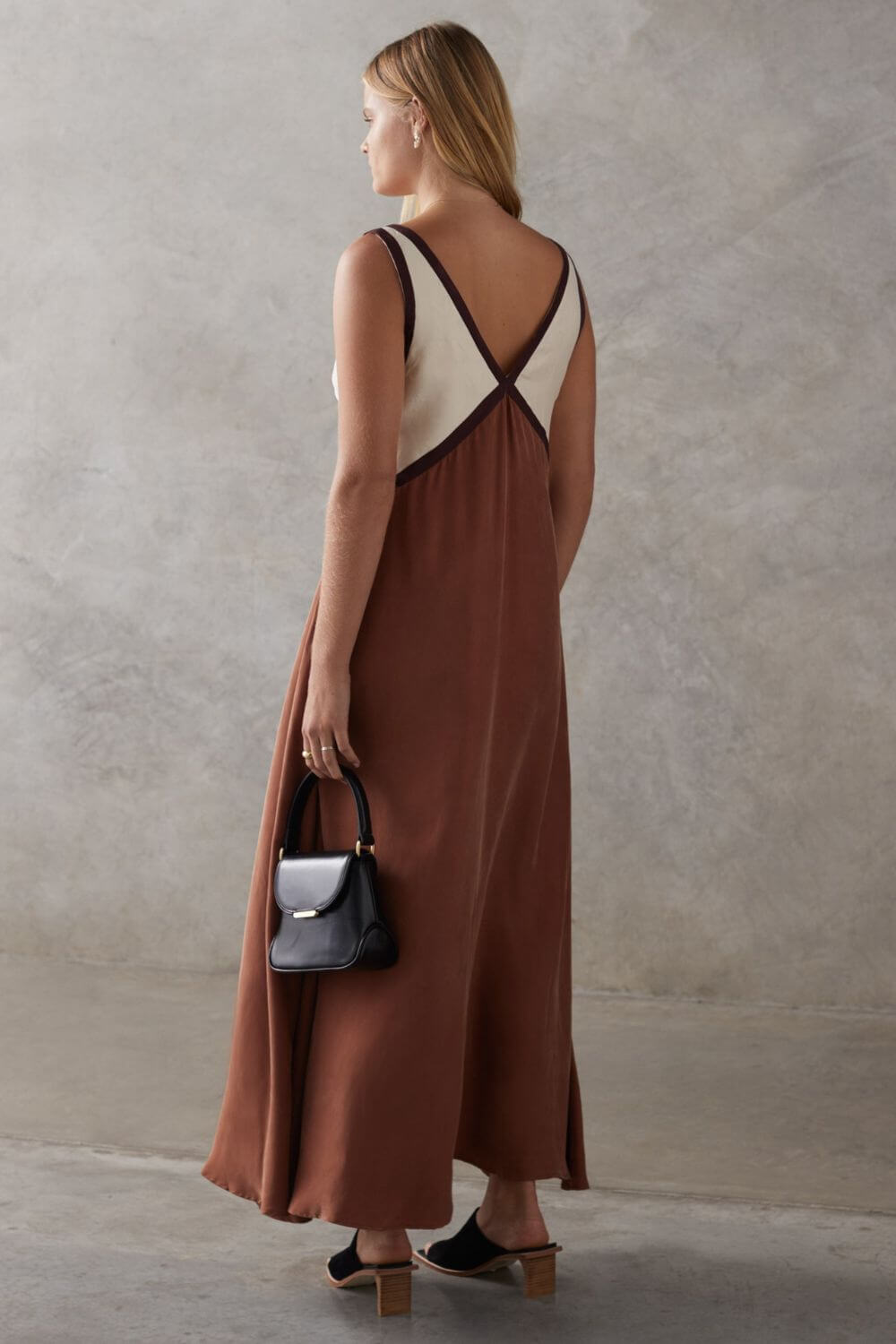 Annabelle Stretch Polyester Maxi Dress