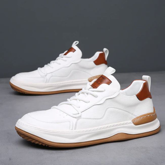Stefano Premium Calfskin Faux Leather Casual Shoes