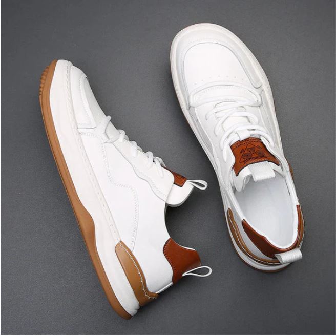 Stefano Premium Calfskin Faux Leather Casual Shoes
