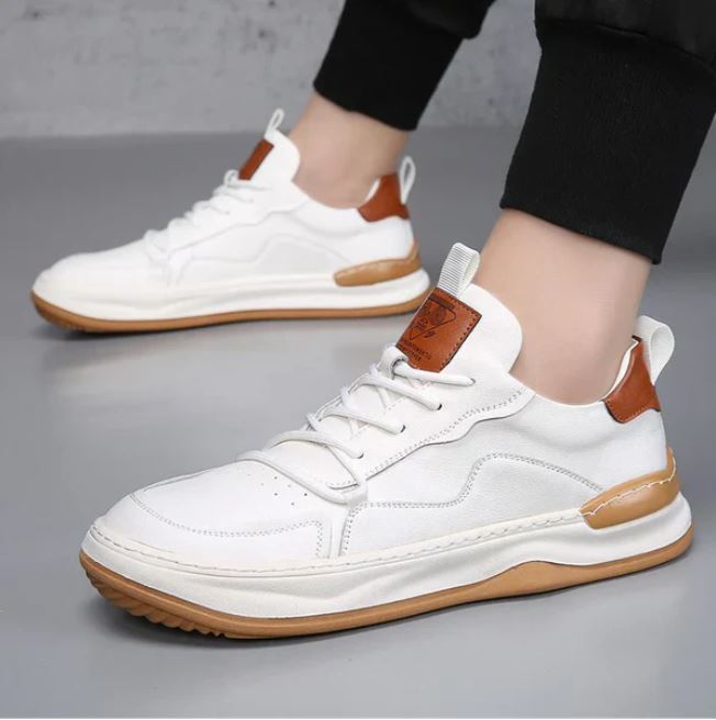 Stefano Premium Calfskin Faux Leather Casual Shoes
