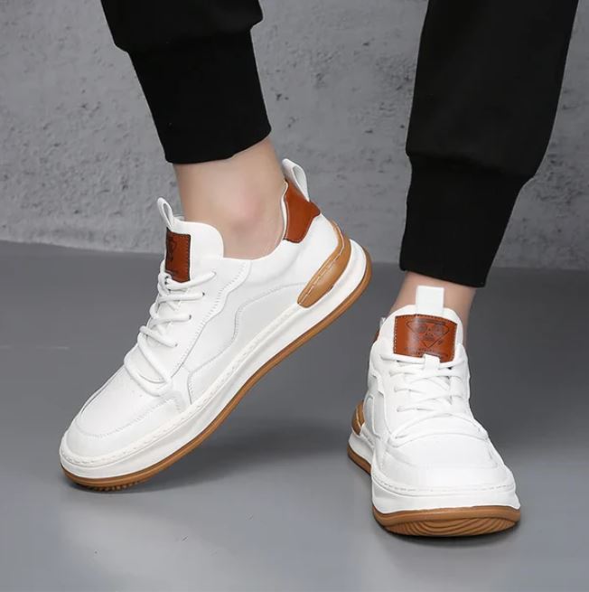 Stefano Premium Calfskin Faux Leather Casual Shoes