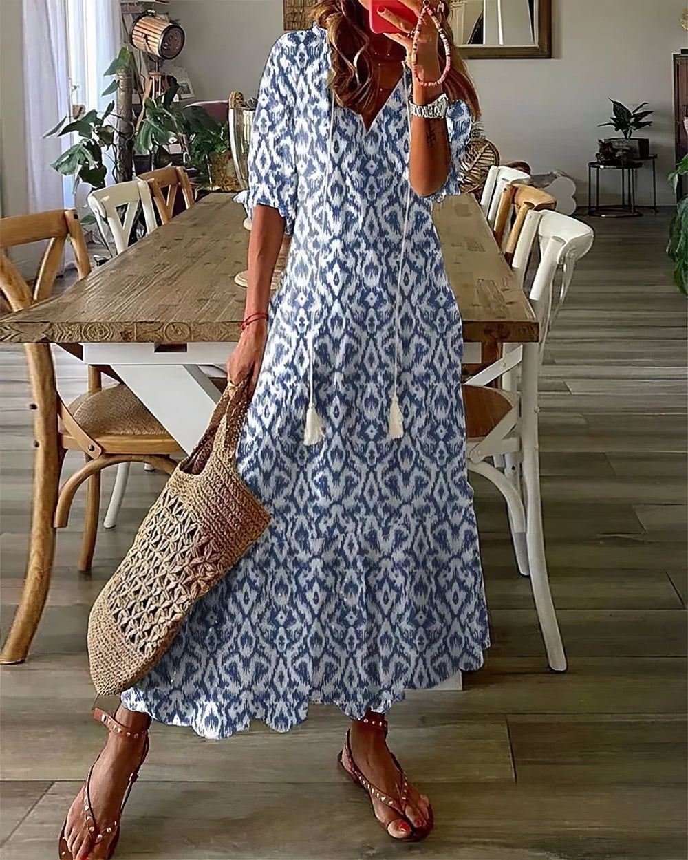 Élodie Casual Bohemian Comfort Dress