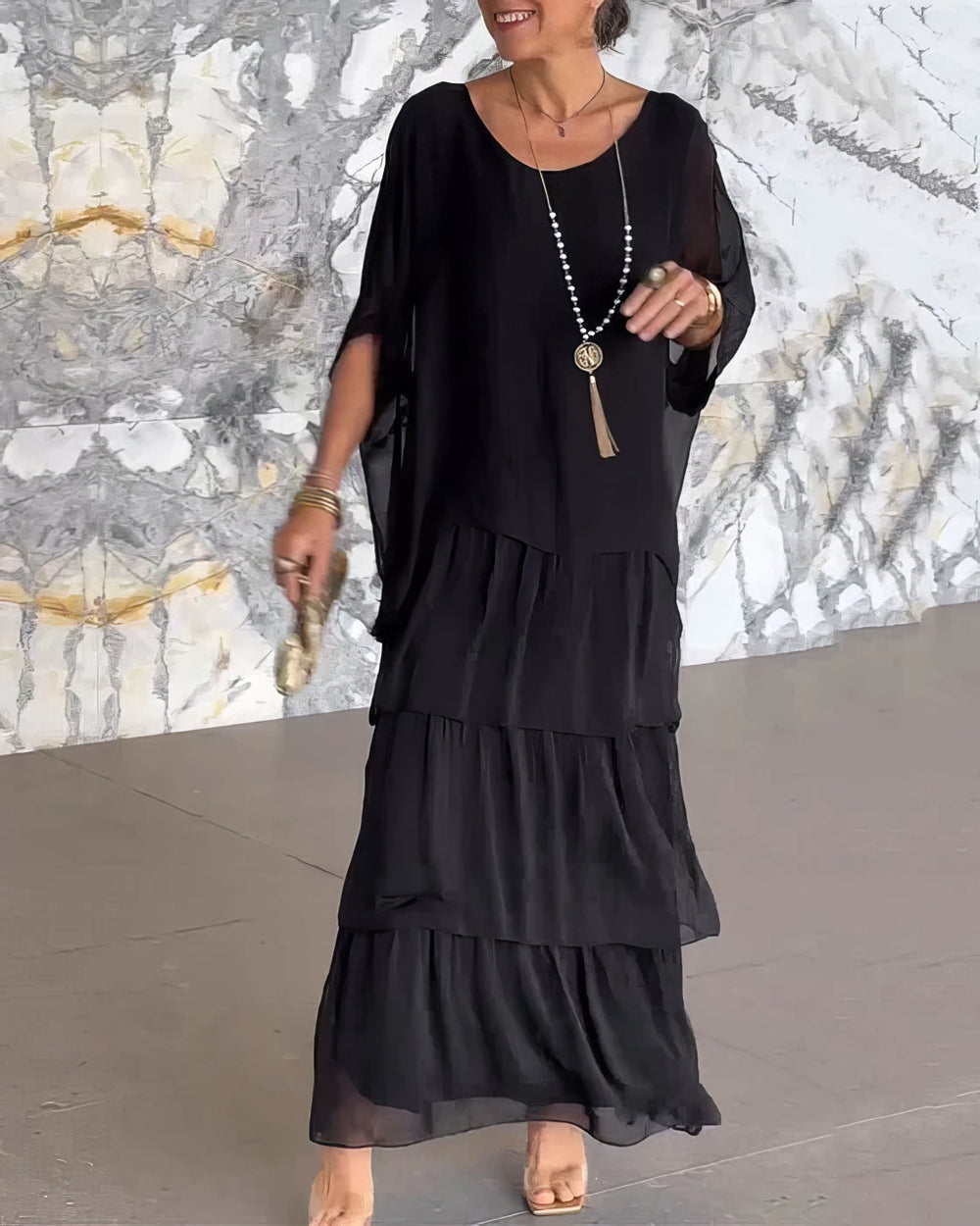 Caroline Elegant Maxi Dress for Any Occasion