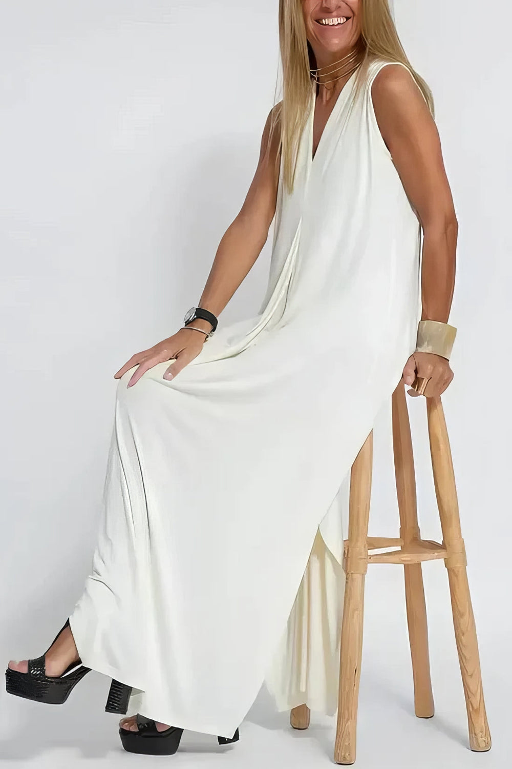 Elise Elegant Long Dress with Matching Cardigan Gift