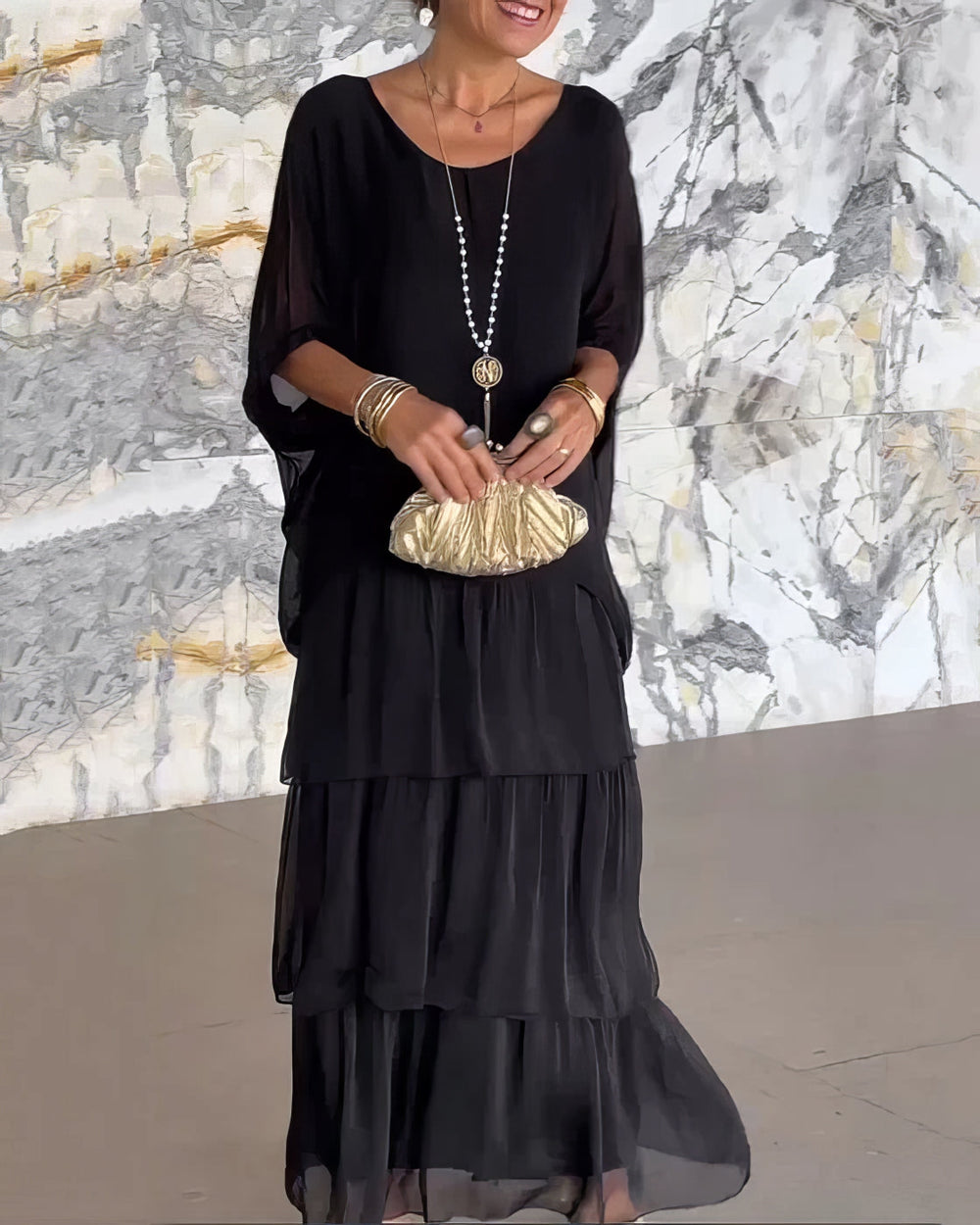 Caroline Elegant Maxi Dress for Any Occasion