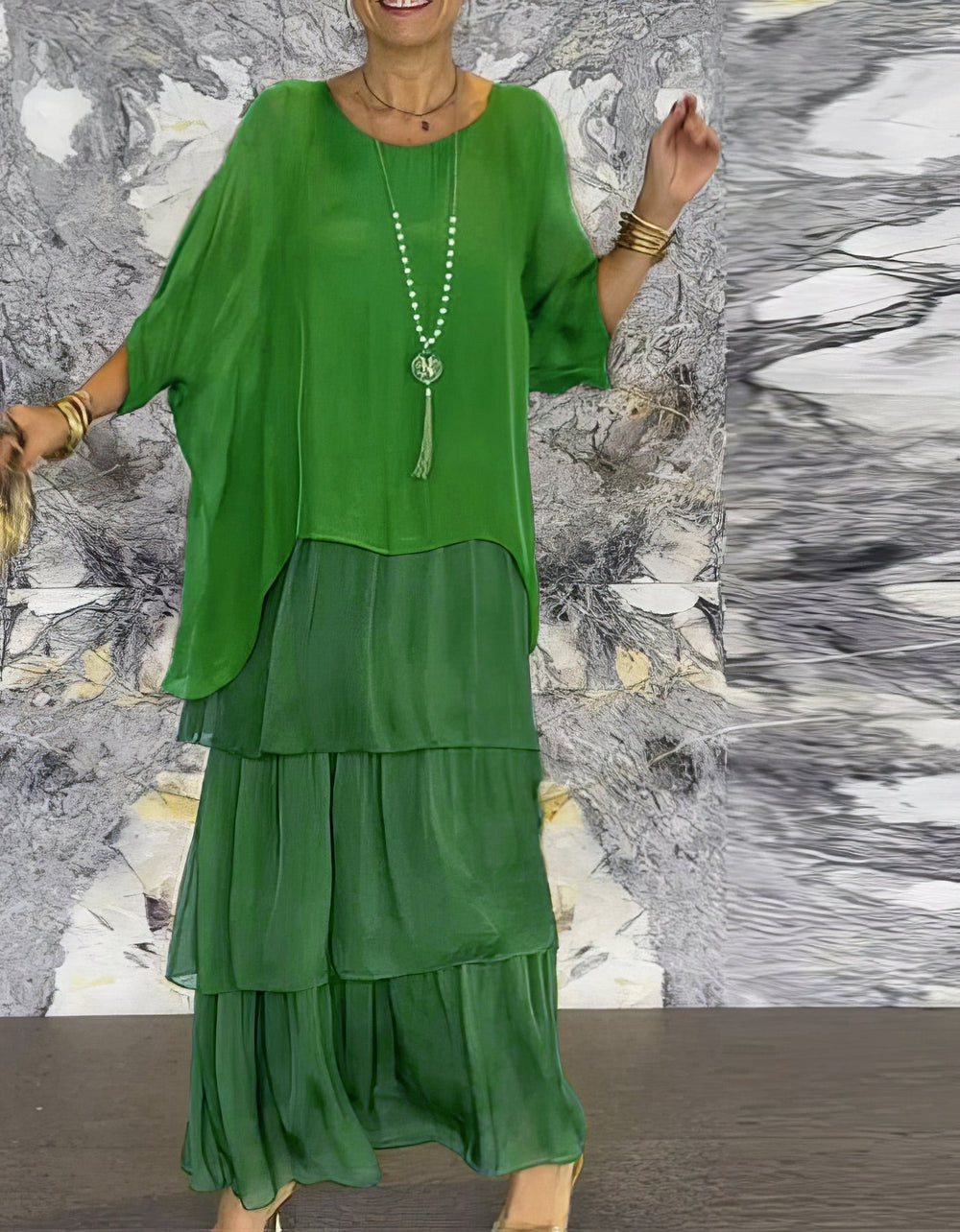 Caroline Elegant Maxi Dress for Any Occasion