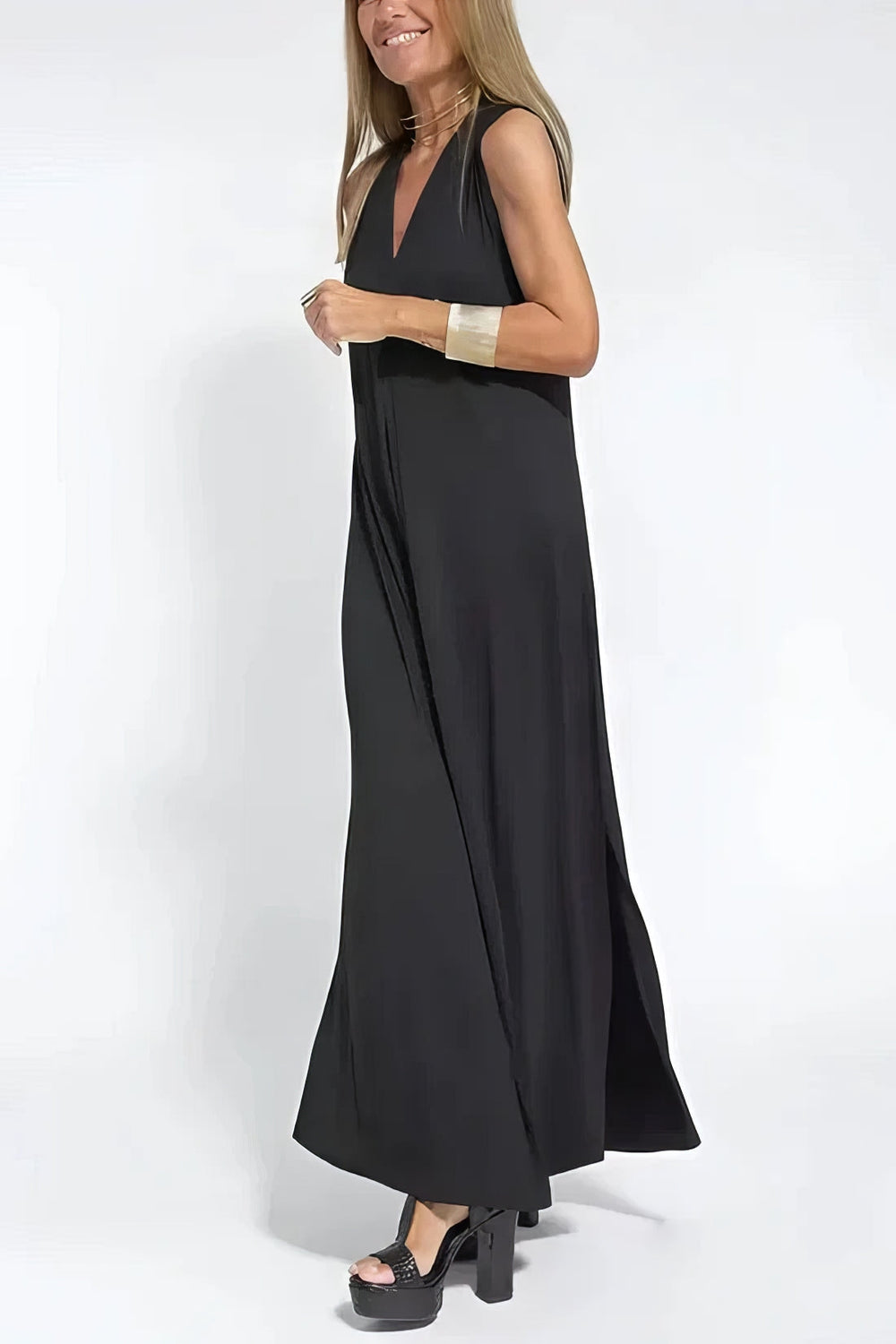Elise Elegant Long Dress with Matching Cardigan Gift