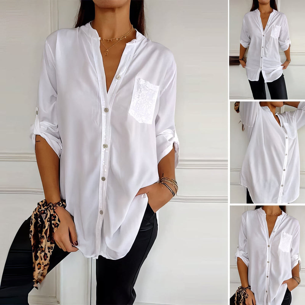 Lucie Sequin Patchwork Top