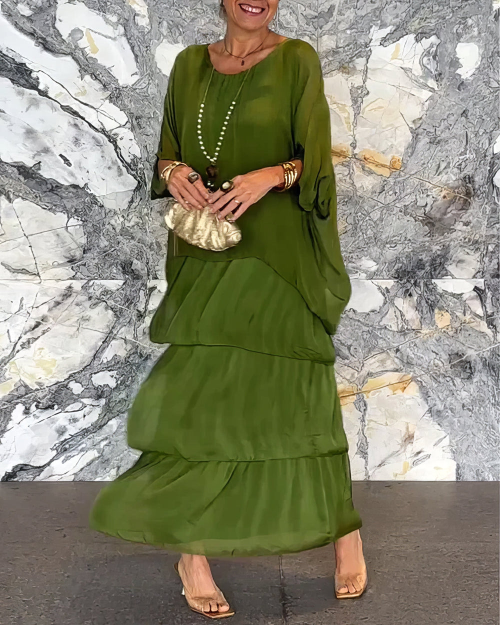 Caroline Elegant Maxi Dress for Any Occasion