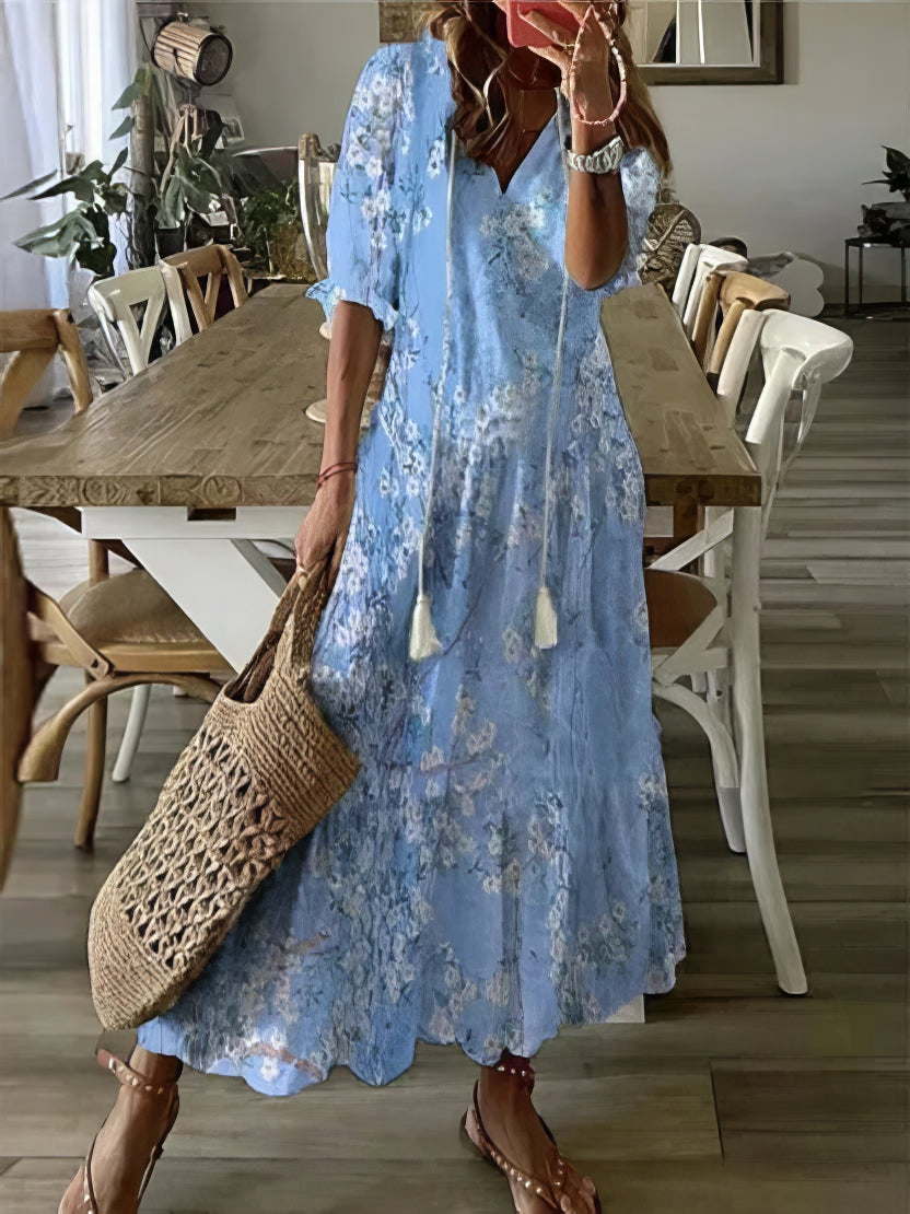 Élodie Casual Bohemian Comfort Dress