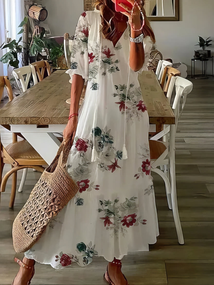 Élodie Casual Bohemian Comfort Dress