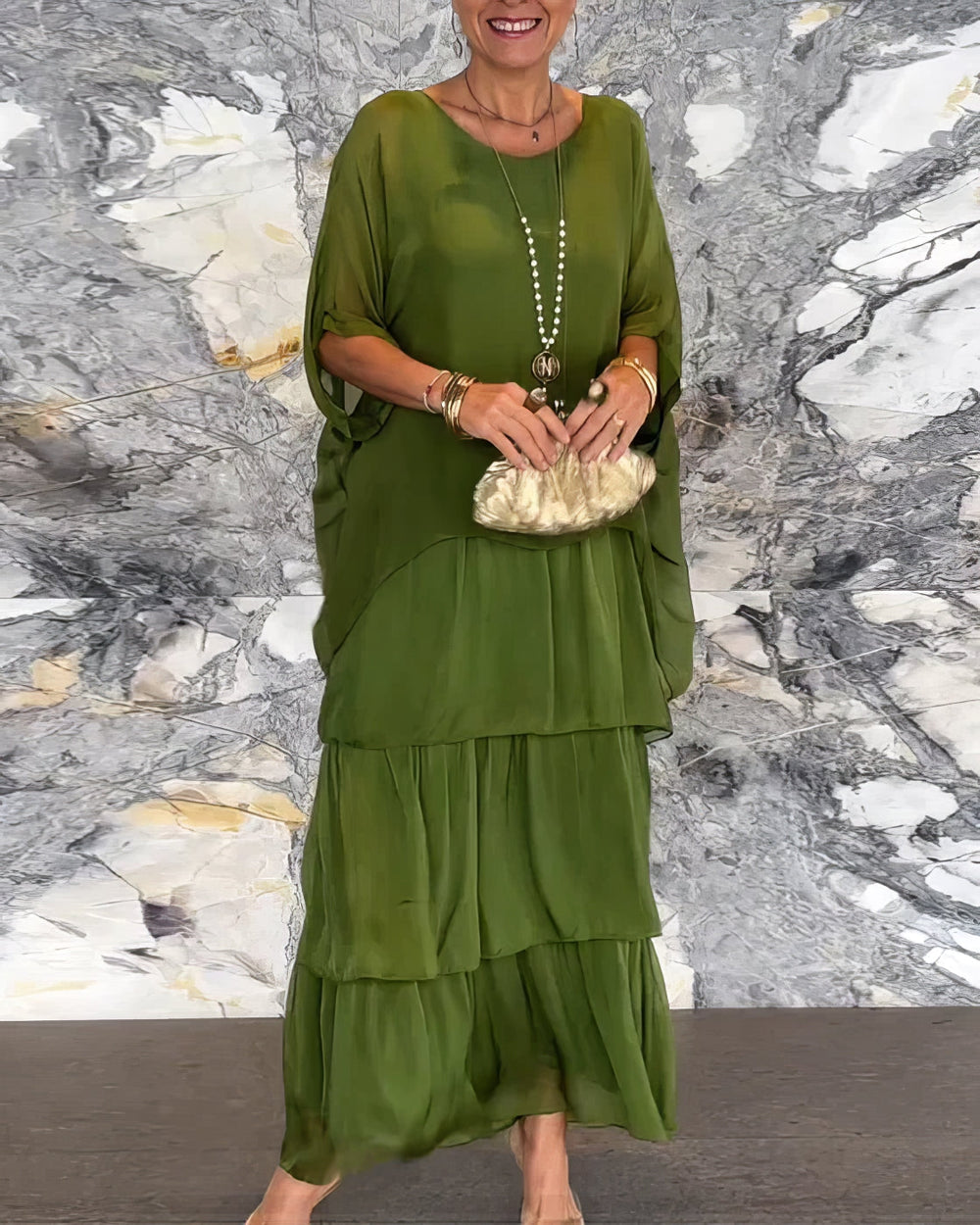 Caroline Elegant Maxi Dress for Any Occasion