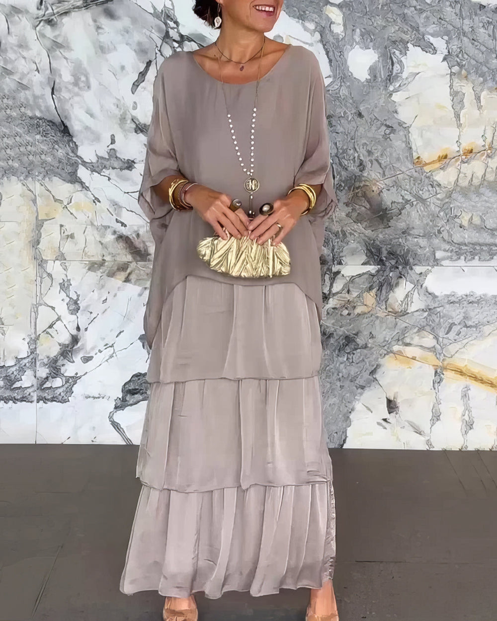 Caroline Elegant Maxi Dress for Any Occasion