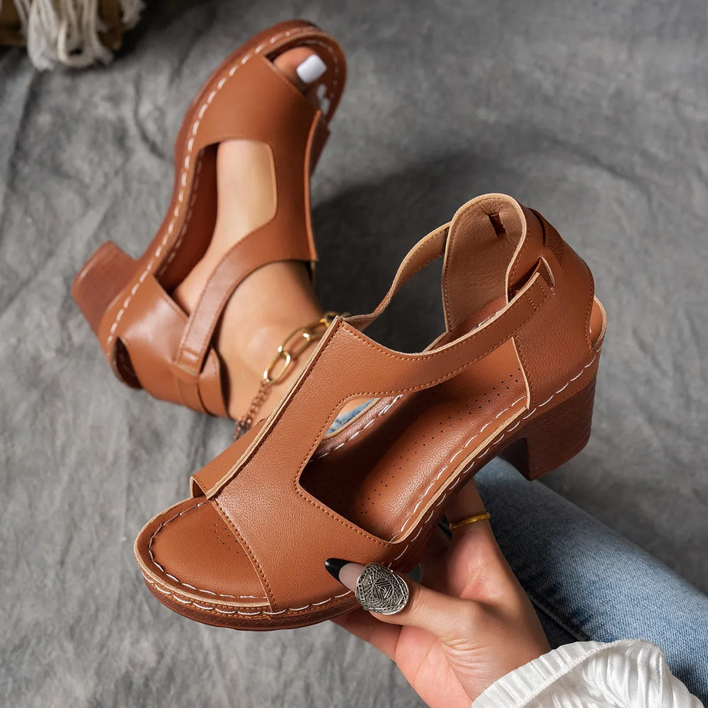 Pennylane Orthopedic Block-Heel Sandal